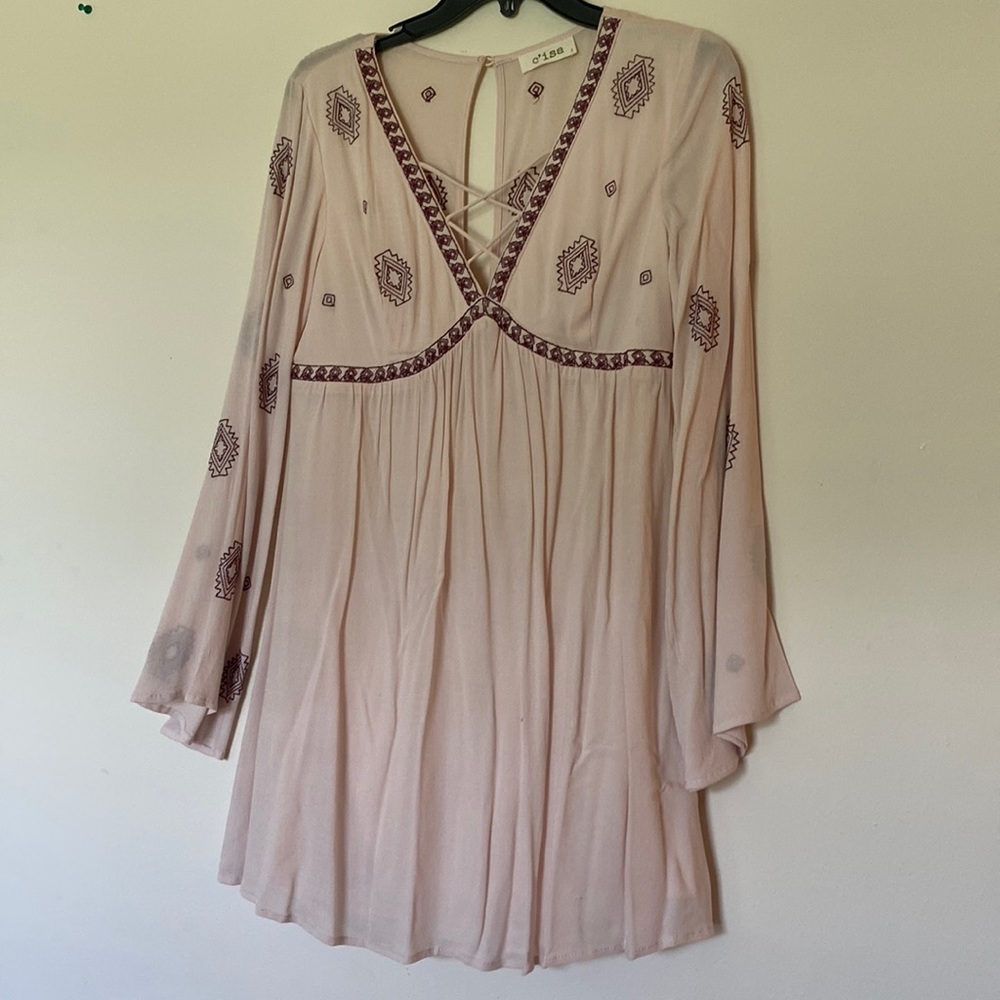 Long sleeve flowy dress